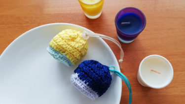 ミニミニ巾着の作り方 : Mini Basket Crochet Pattern